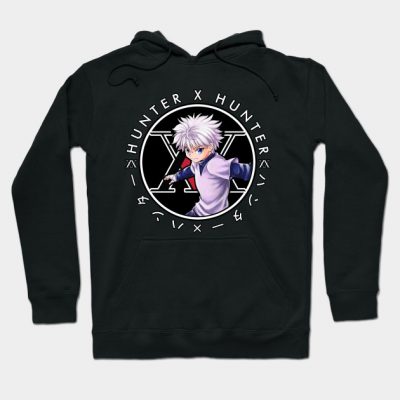 Killua Zoldyck Circle Text Hoodie Official HunterXHunter Merch