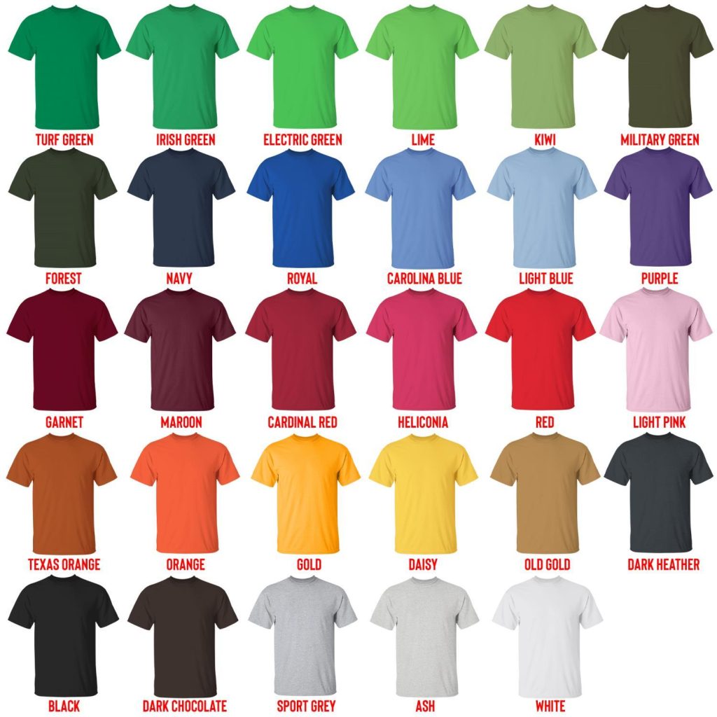 t shirt color